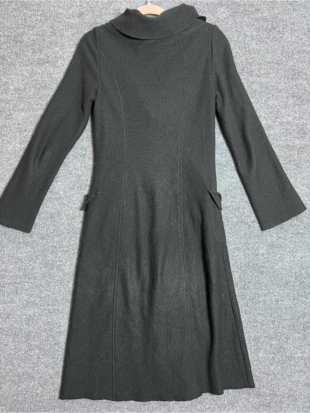 Full Tilt Millard Fillmore Womens S Black Wool Blend Long Coat Fit Flare Y2K - Picture 3 of 7